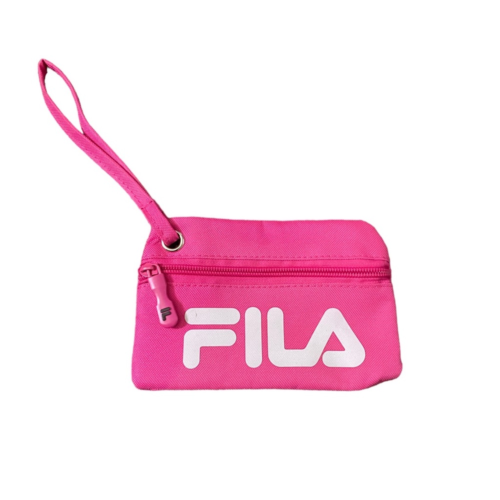 FILA pink zippered wrist pouch
